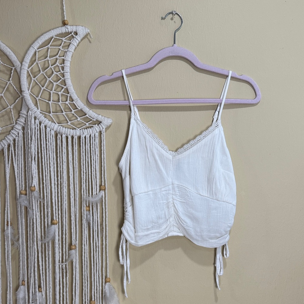 Hollister Lace Trim Crop Top